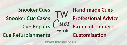 Snooker Cues from TW Cues